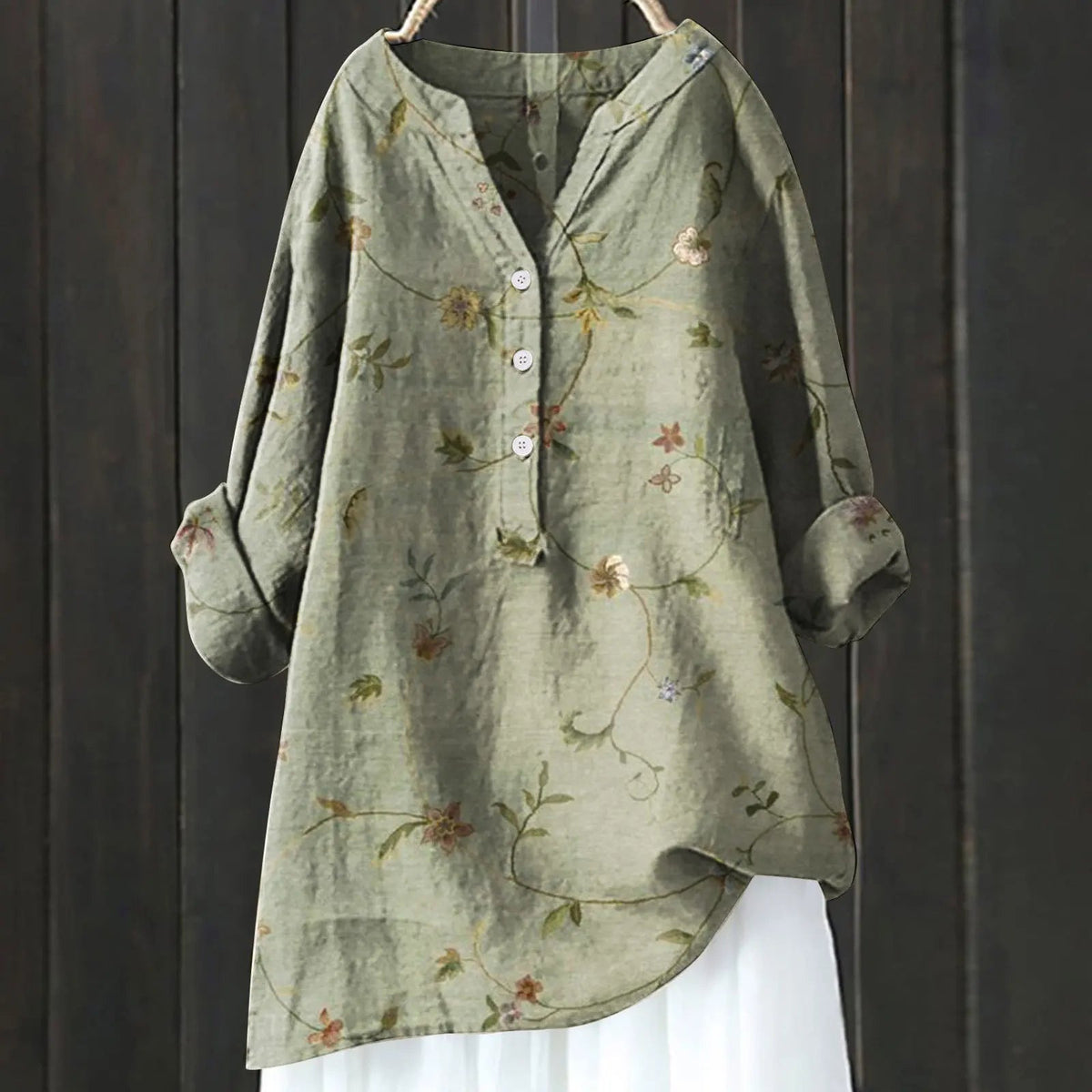Violeta | Blusa vintage con estampado floral