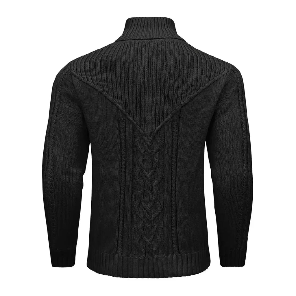 Higinio | Jersey de ochos con cuello alto y botones