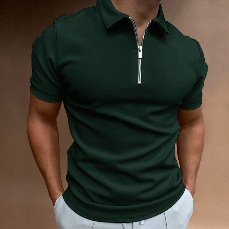 Macario | Polo con cremallera