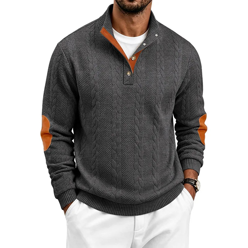 Arnaldo | Jersey de ochos con cuello alto y botones