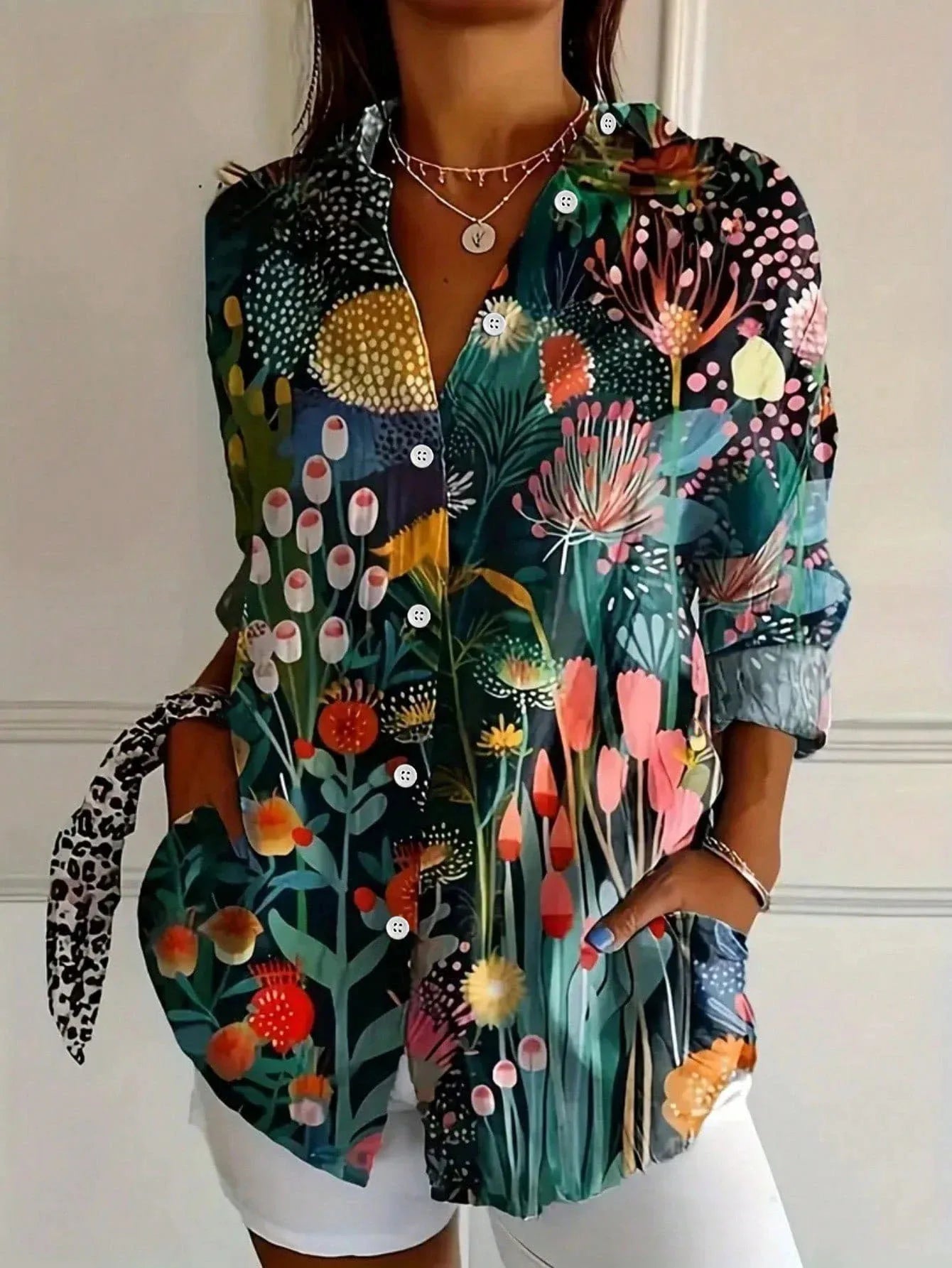 Rita | Blusa de estampado vivo
