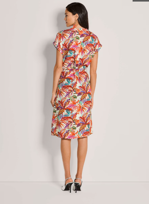 Madeleine | Vestido de verano con estampado de palmeras