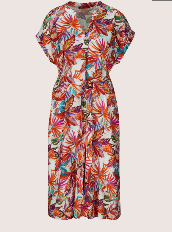 Madeleine | Vestido de verano con estampado de palmeras