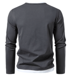 Sixto | Camiseta de manga larga de algodón peinado
