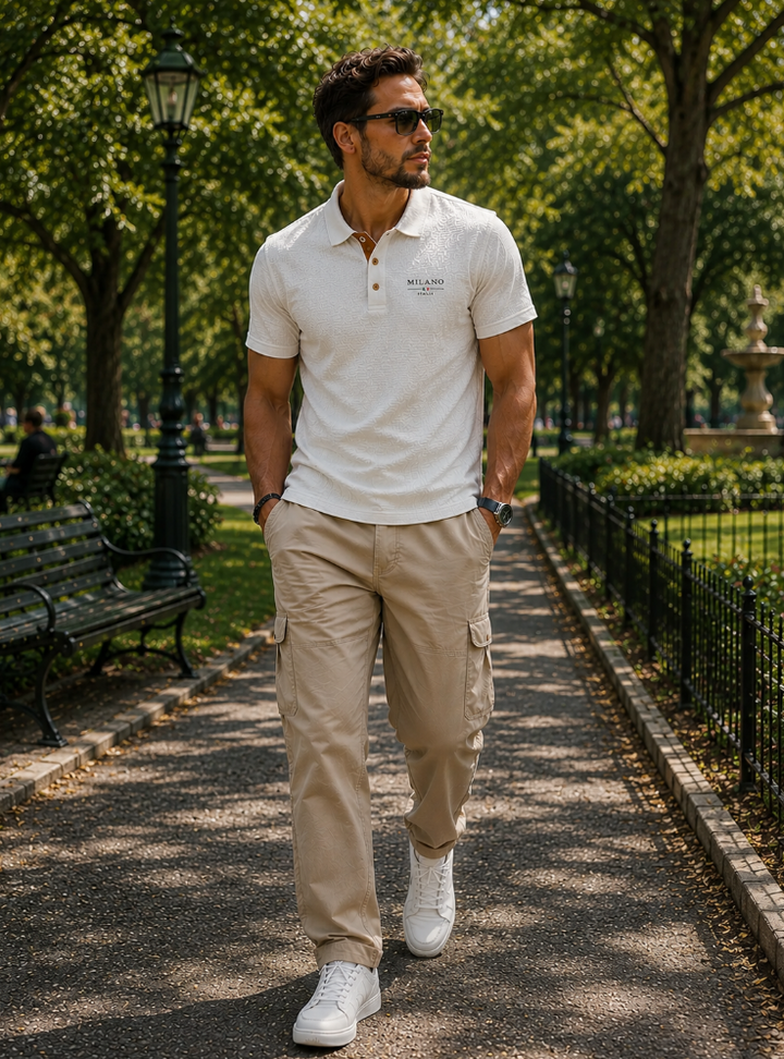 Raymond | Polo texturizado con cuello clásico