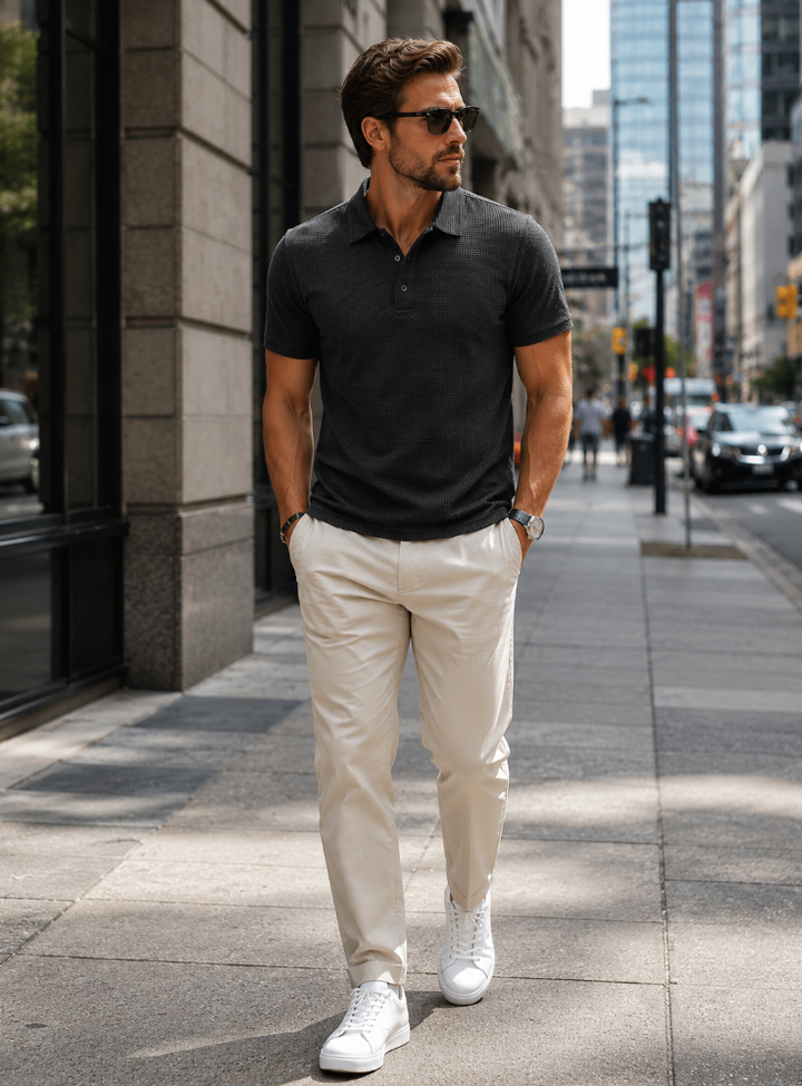 Dario | Polo elástico y transpirable