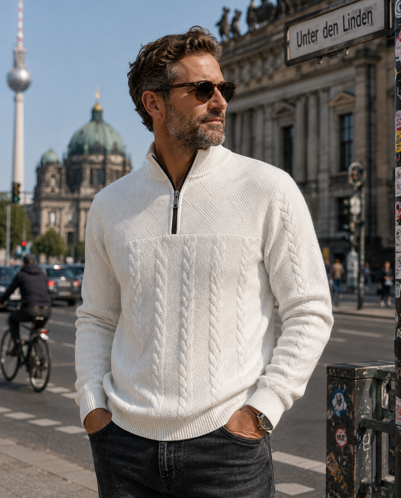 Segundo | Jersey vintage con cremallera