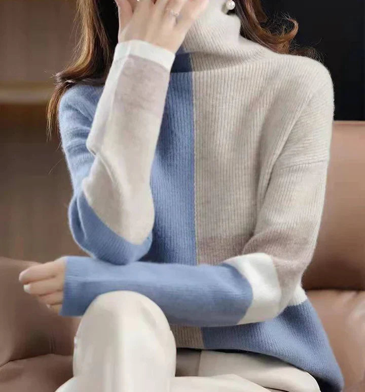 Jara | Jersey de punto con bloques de color