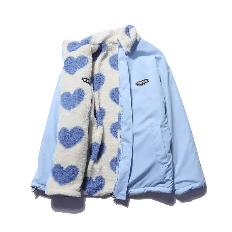 Nieves | Chaqueta reversible con corazones