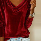 Gala | Blusa drapeada con caída elegante
