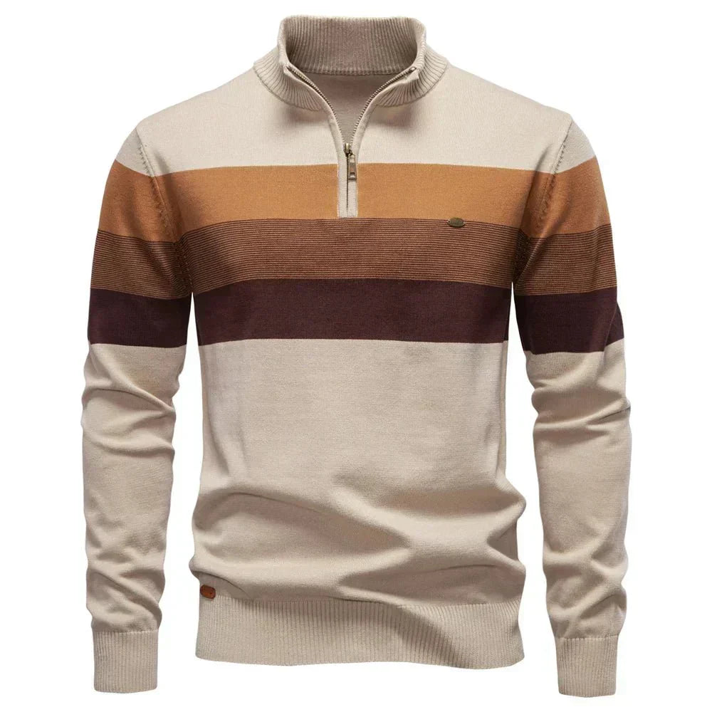 Lucio | Jersey de algodón con cuello mao