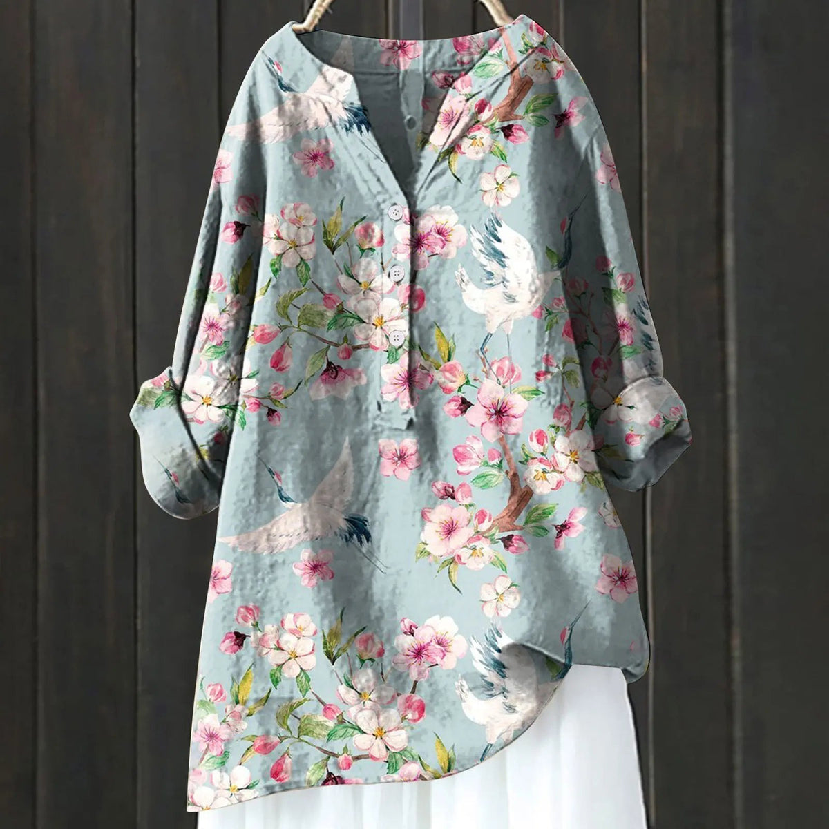 Violeta | Blusa vintage con estampado floral