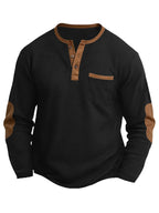 Cecilio | Jersey Henley con textura gofrada