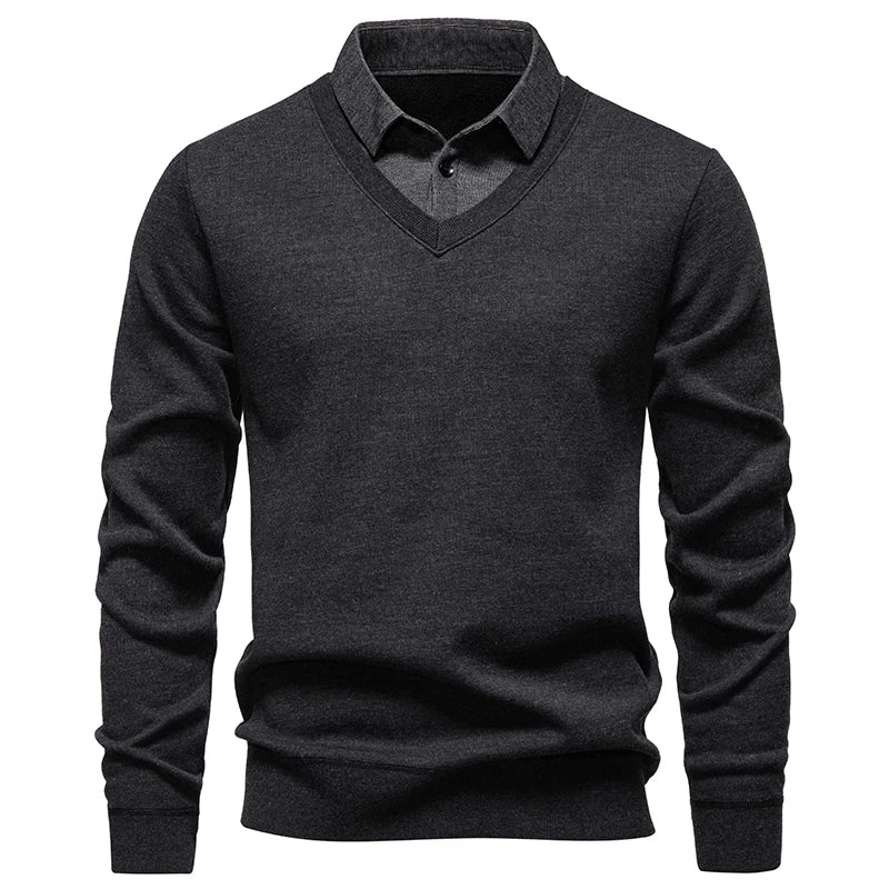 Bernabé | Jersey con cuello de camisa