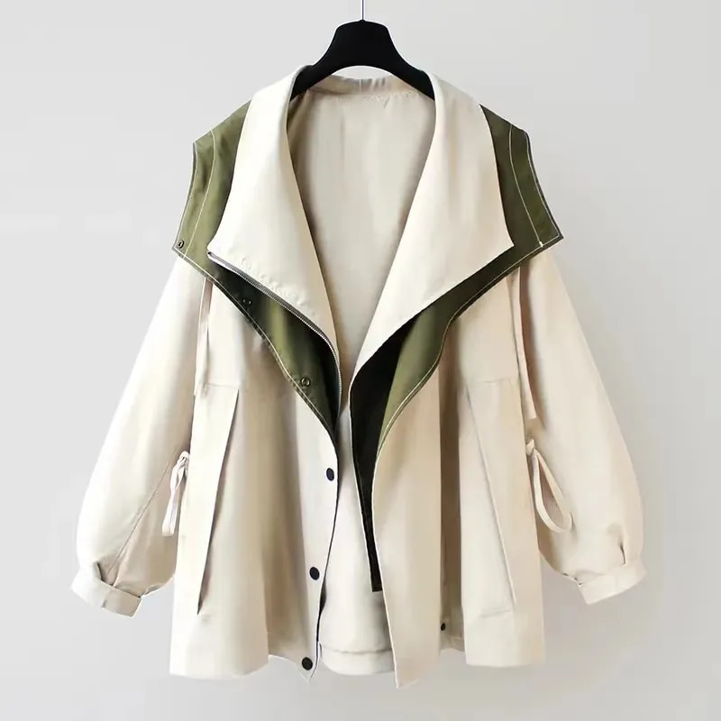 Aroa | Impermeable elegante de corte holgado