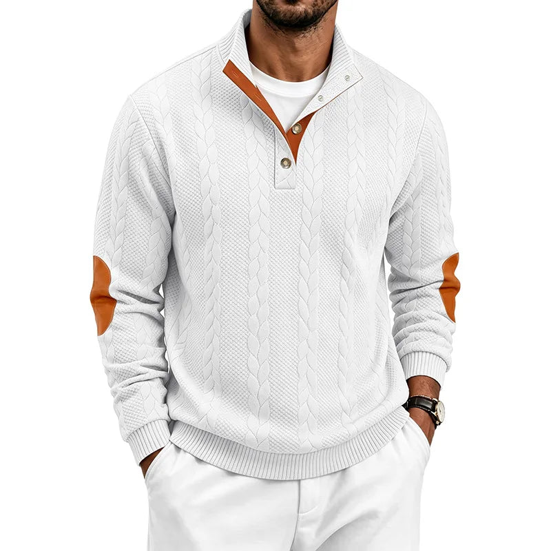Arnaldo | Jersey de ochos con cuello alto y botones