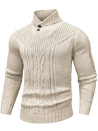 Higinio | Jersey de ochos con cuello alto y botones