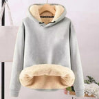 Liliana | Sudadera polar de borreguito con capucha y cremallera