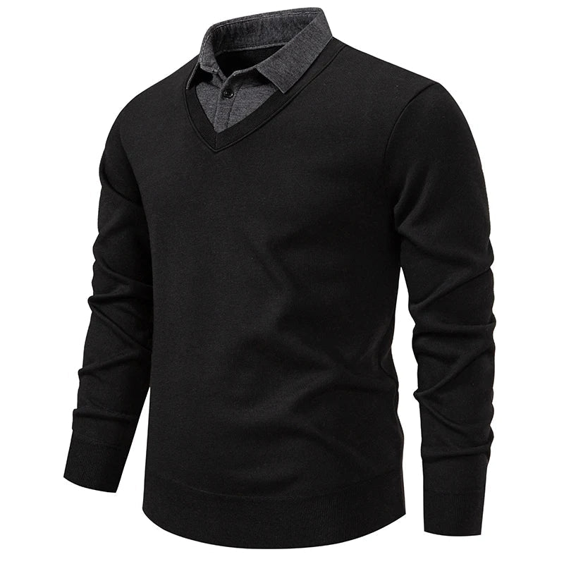 Bernabé | Jersey con cuello de camisa