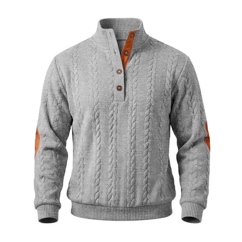 Arnaldo | Jersey de ochos con cuello alto y botones