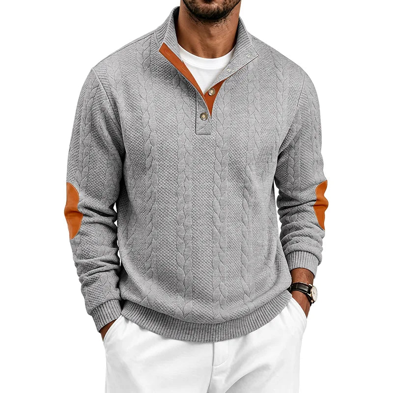 Arnaldo | Jersey de ochos con cuello alto y botones