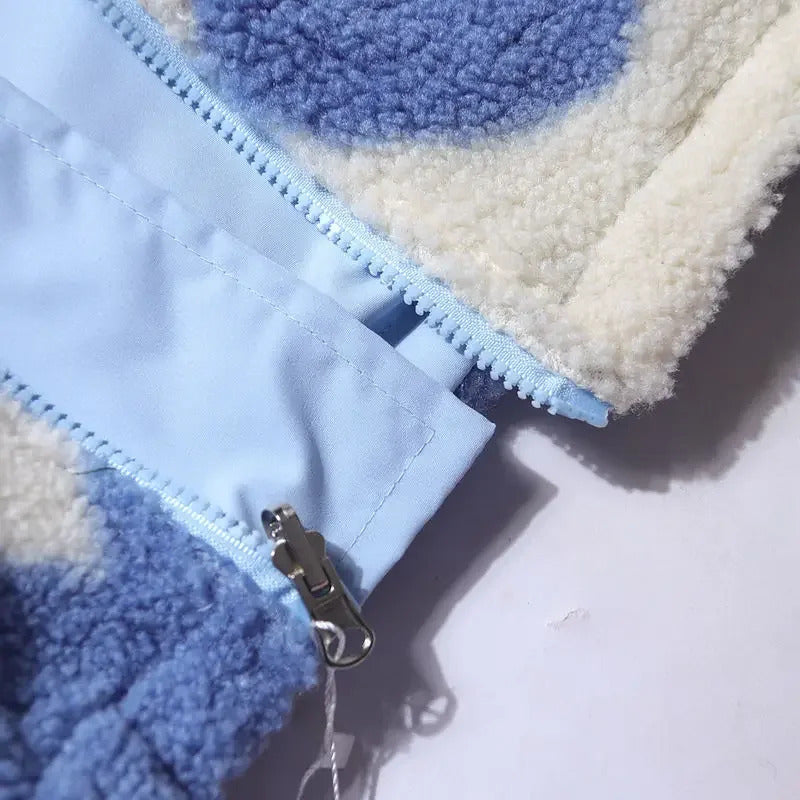 Nieves | Chaqueta reversible con corazones