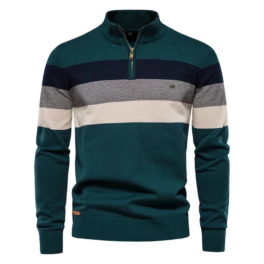 Lucio | Jersey de algodón con cuello mao