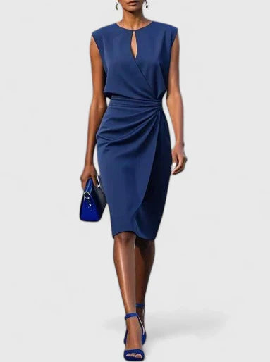 Elisa | Vestido midi con corsé y encaje