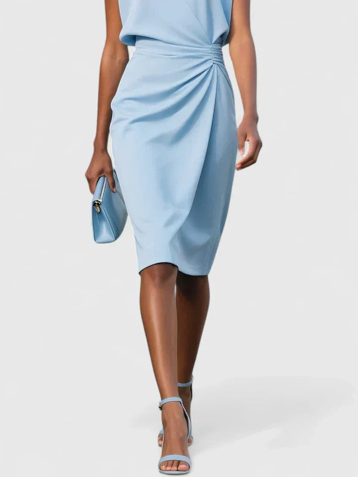 Elisa | Vestido midi con corsé y encaje