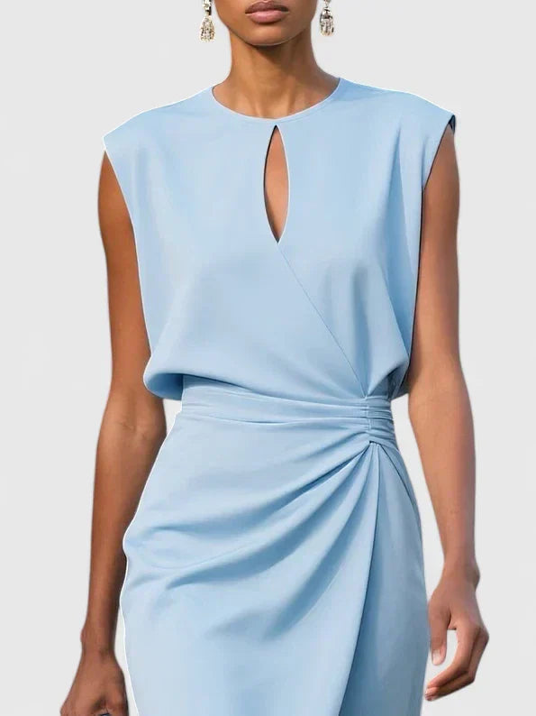 Elisa | Vestido midi con corsé y encaje