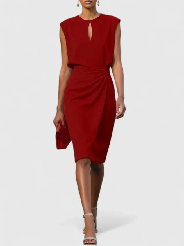 Elisa | Vestido midi con corsé y encaje