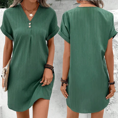 Elin | Vestido midi fluido con escote en V