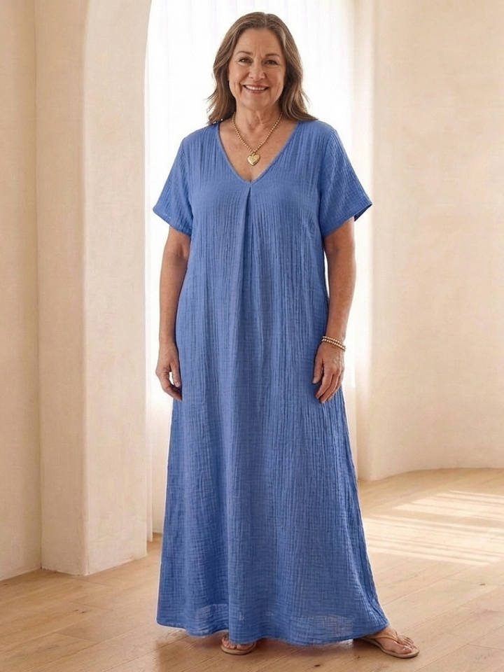 Liora | Vestido midi con escote en V