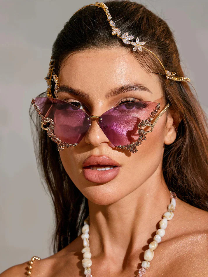 Cleo | Gafas de sol mariposa con look glamuroso