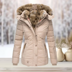 Winterjas Dames met Knoop en Ritssluiting Warme Voering en Zakken