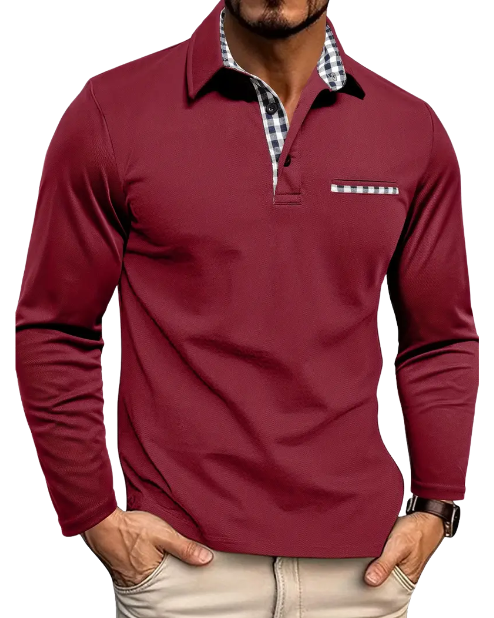 Agapito | Polo casual de manga larga