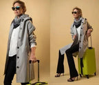 Justina | Chubasquero con botones y capucha ajustable