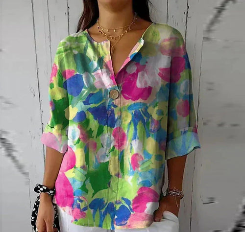 Aroa | Blusa vintage de estilo retro
