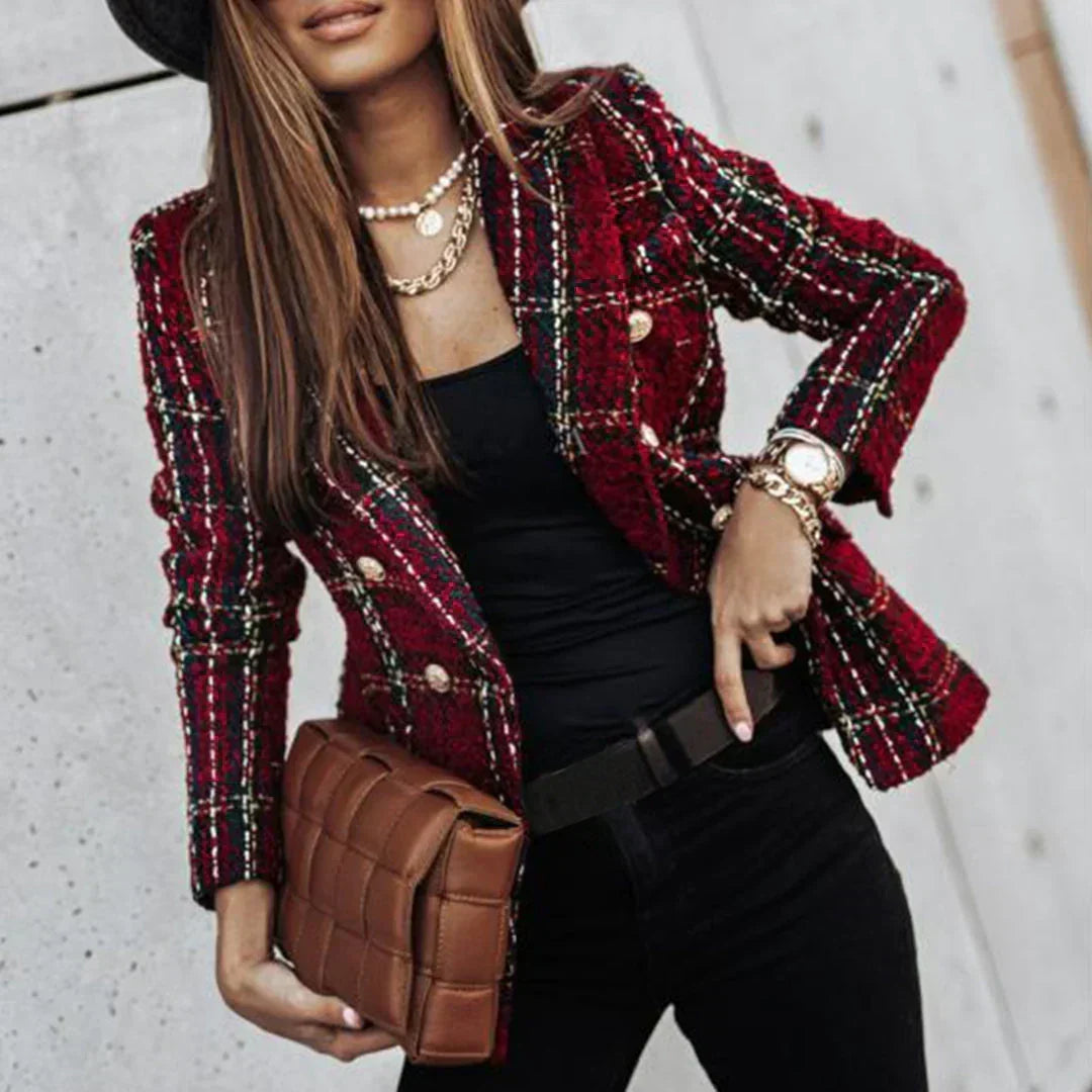 Vicenta | Chaqueta de tweed a cuadros