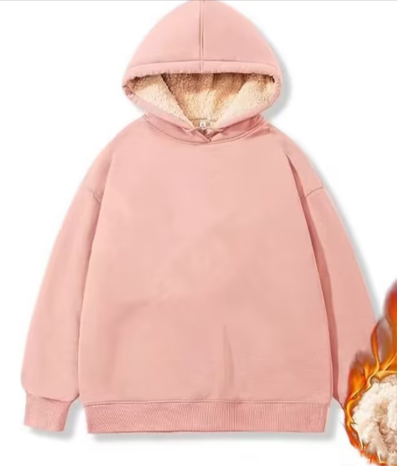 Liliana | Sudadera polar de borreguito con capucha y cremallera