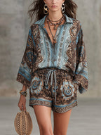 Vega conjunto estampado barroco