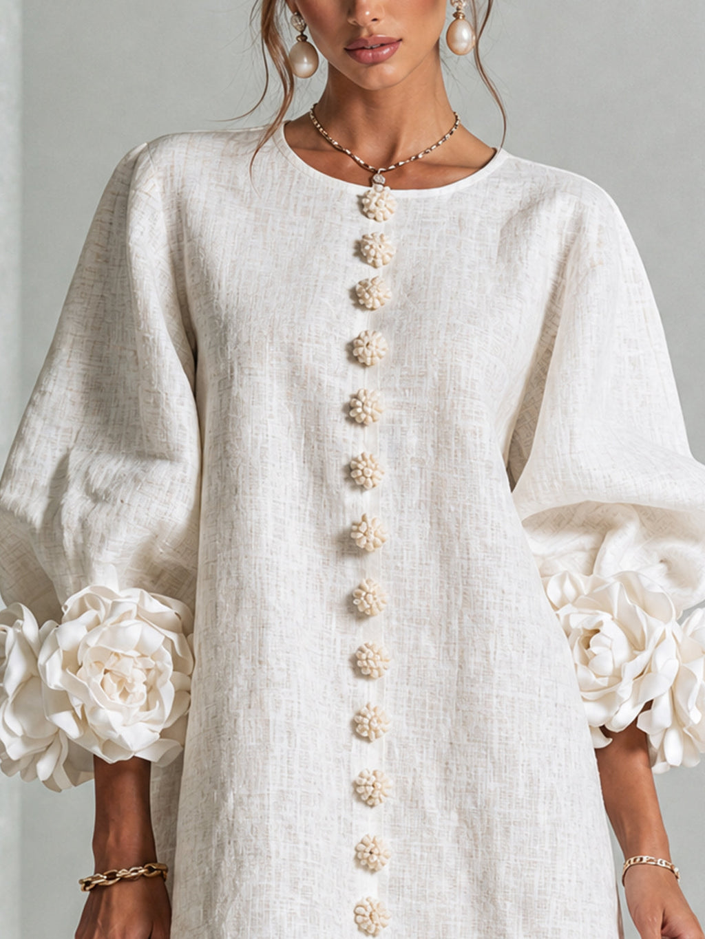 Lola | Minivestido elegante con mangas abullonadas