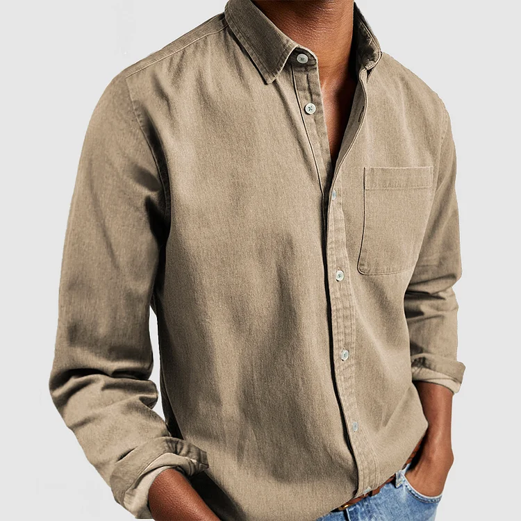 Teófilo | Camisa casual de algodón