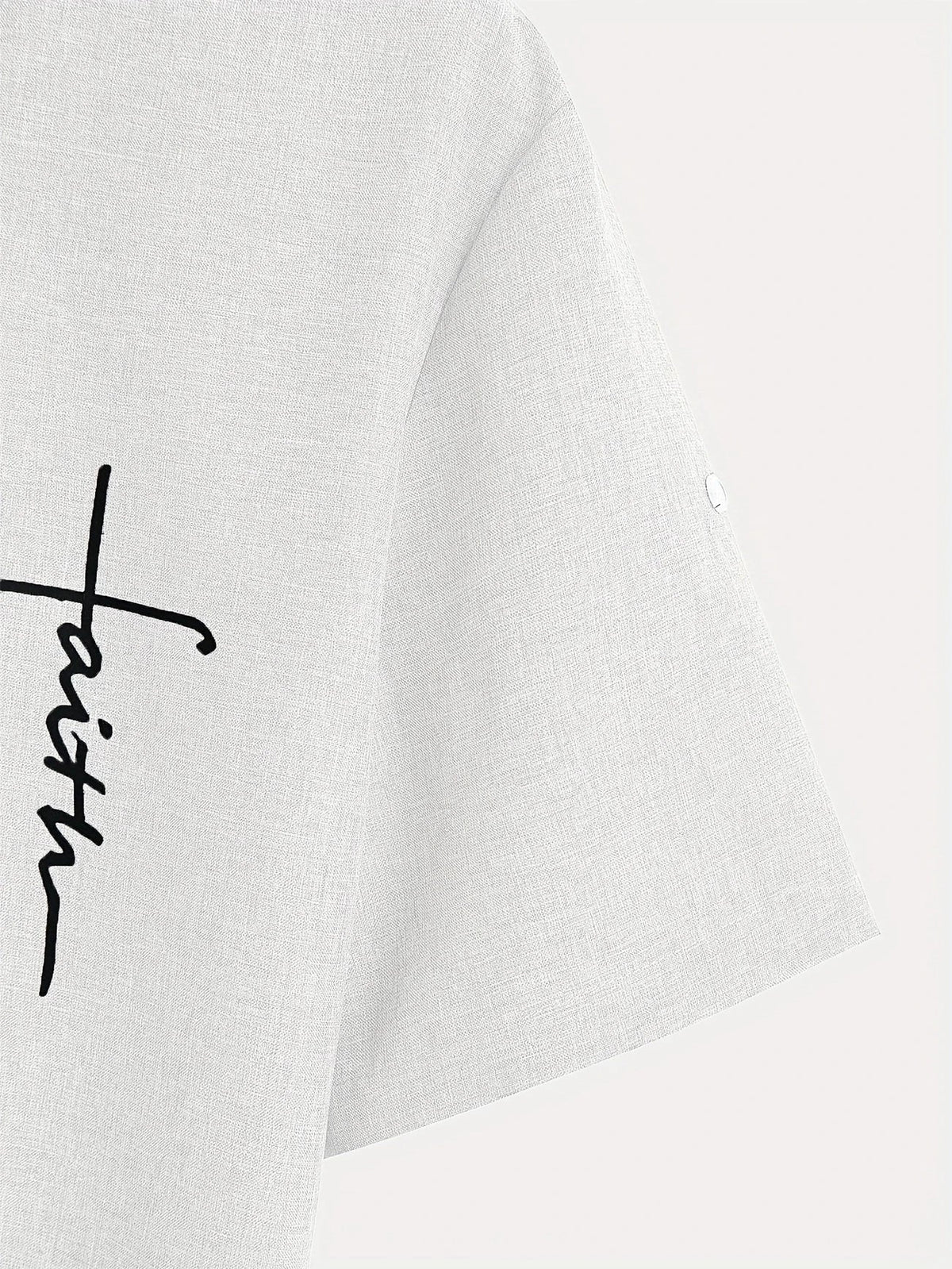 Sabino | Camisa de manga corta con cuello mao