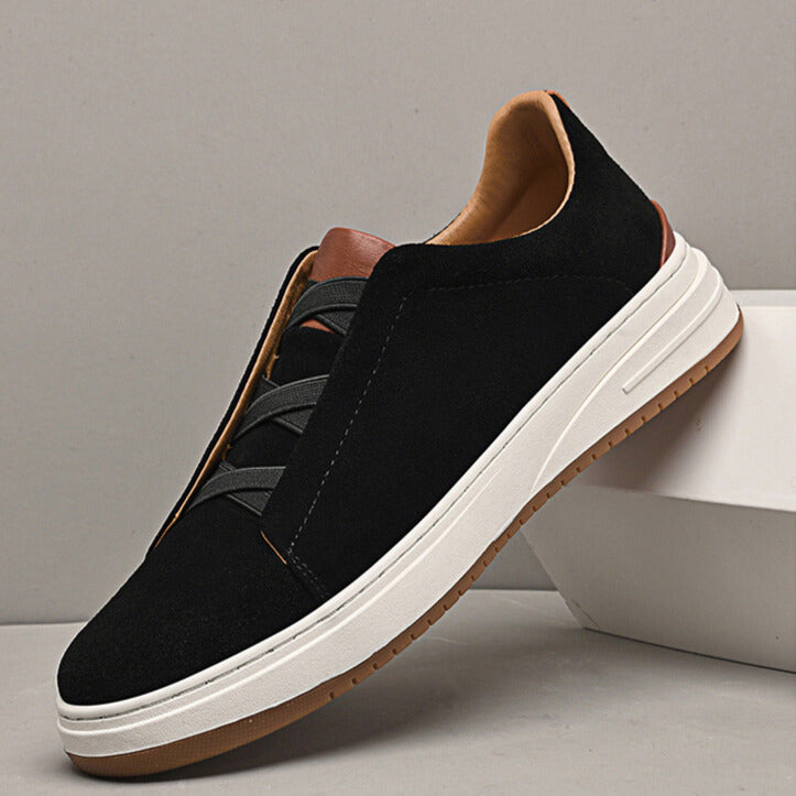 Gil | Zapatillas slip-on de efecto ante