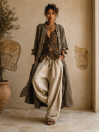 Linnea | Elegante conjunto de lino de 3 piezas