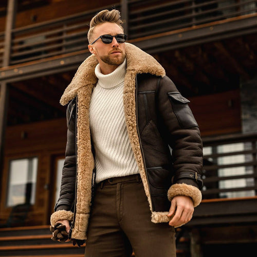 Adrien - Luxury Winter Faux Fur Coat for Men