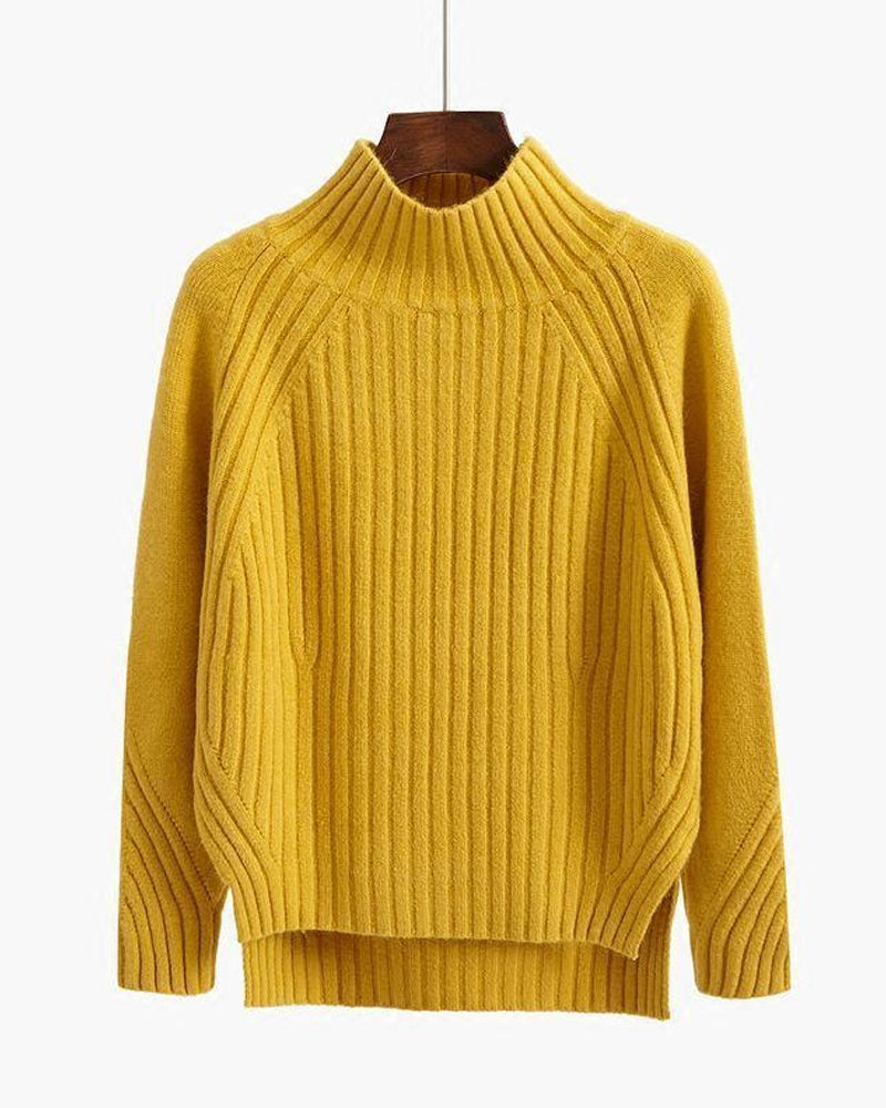 Emilia | Jersey de punto de cuello alto