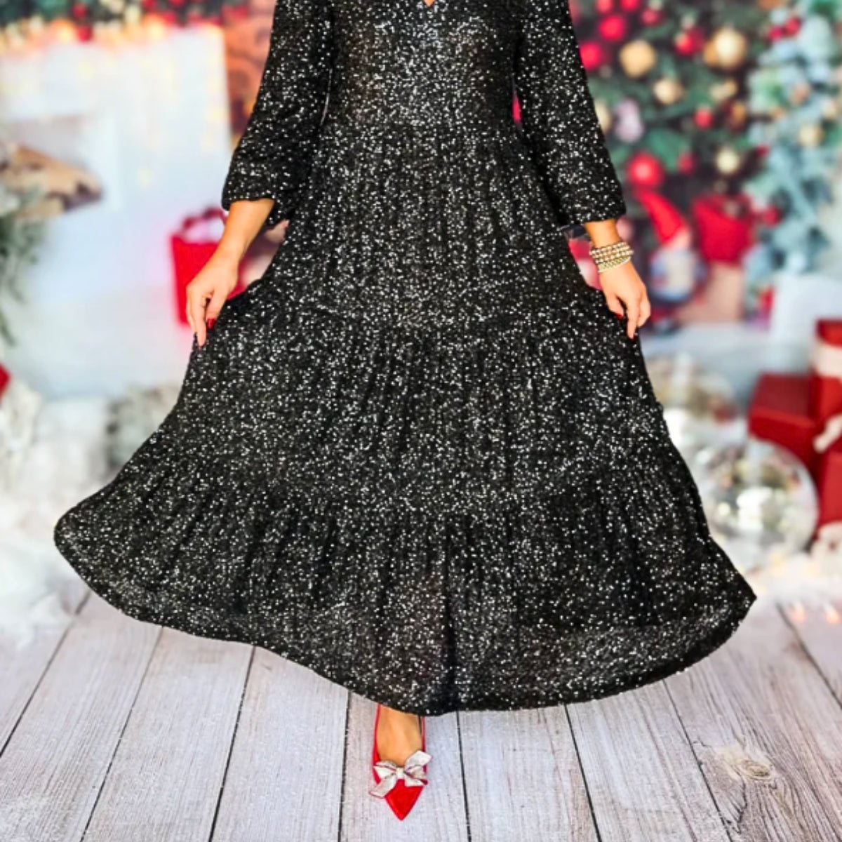Aurora – Starlit Sequin Maxi Dress