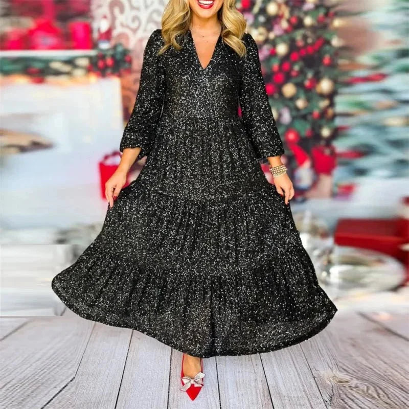 Aurora – Starlit Sequin Maxi Dress